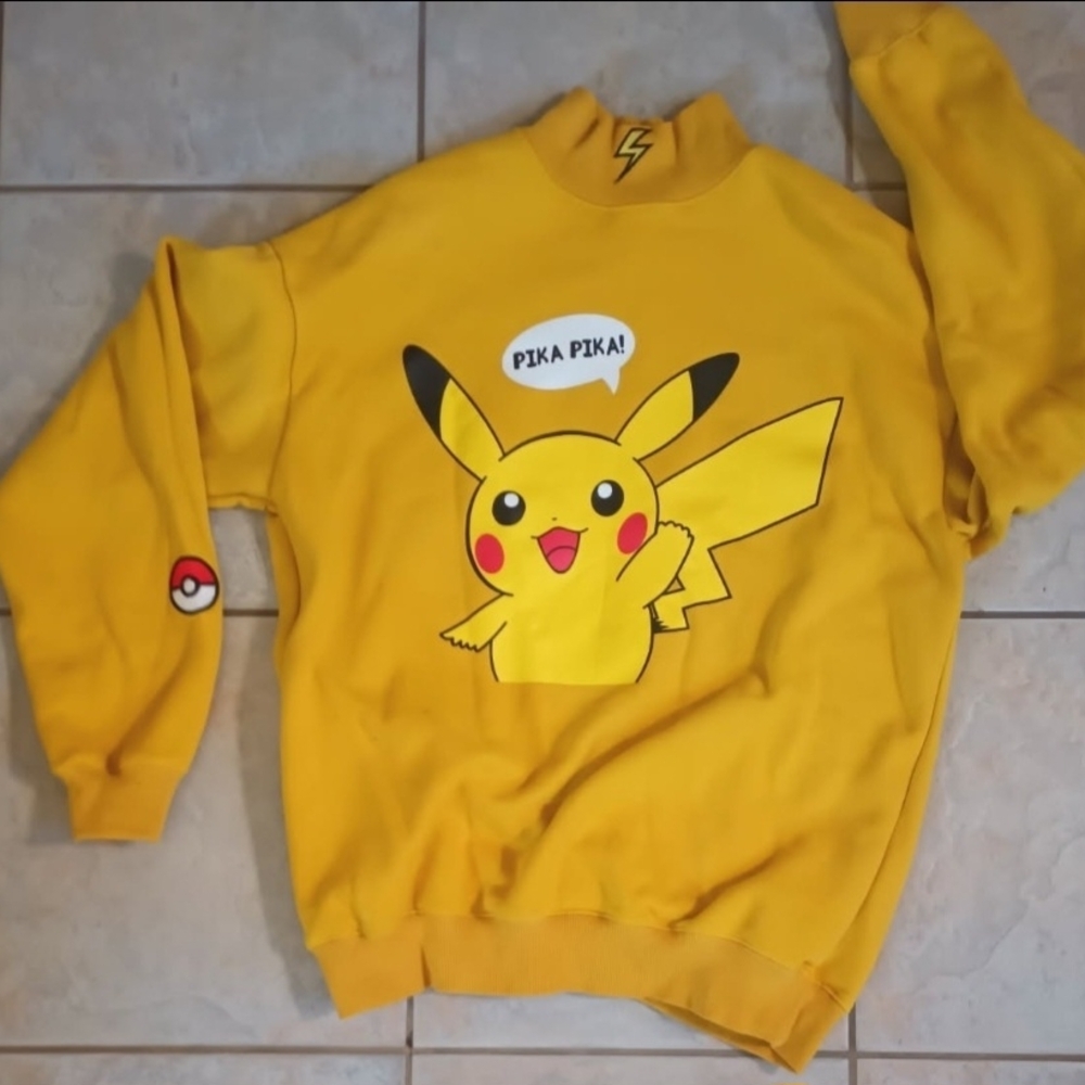 Yellow Pikachu Sweatshirt
